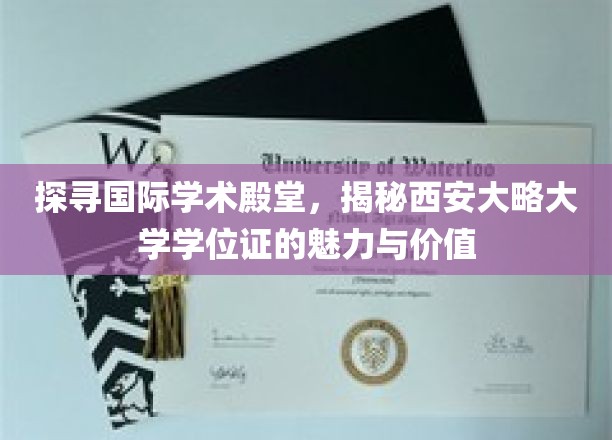 探寻国际学术殿堂，揭秘西安大略大学学位证的魅力与价值
