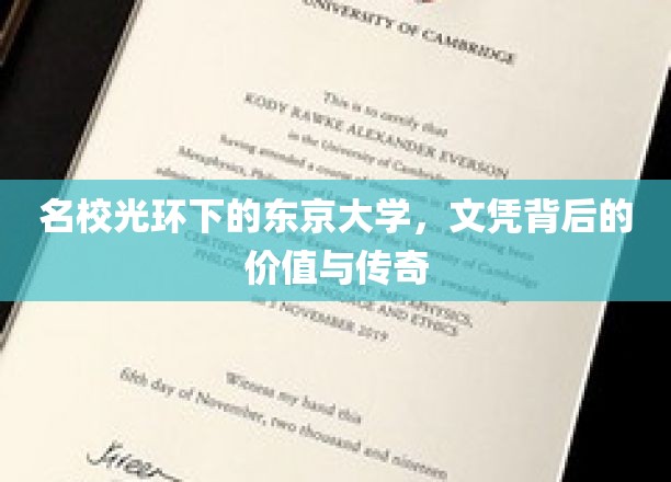名校光环下的东京大学，文凭背后的价值与传奇
