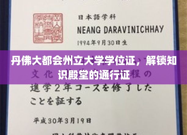 丹佛大都会州立大学学位证，开启知识殿堂的钥匙