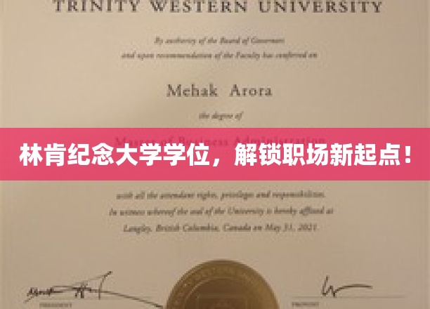 林肯纪念大学学位，开启职场新篇章！