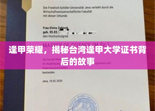 台湾逢甲大学证书之谜，探寻逢甲荣耀背后的真实历程