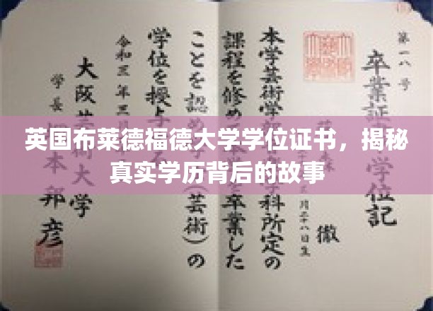 揭开英国布莱德福德大学学位证书背后的传奇之旅