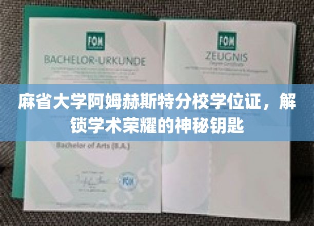 解锁学术巅峰，麻省大学阿姆赫斯特分校学位证，荣耀之门的钥匙