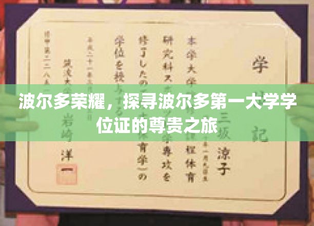 波尔多荣耀，探寻波尔多第一大学学位证的尊贵之旅
