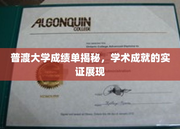 探索普渡大学成绩单背后的学术辉煌，实证展示顶尖学术成就全貌