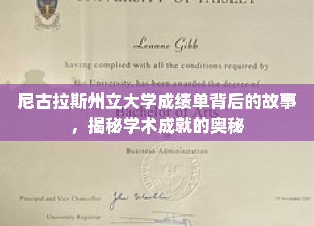 尼古拉斯州立大学成绩单背后的故事，揭秘学术成就的奥秘