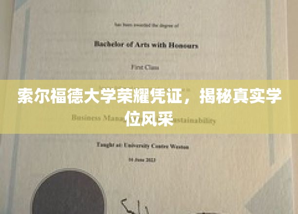 索尔福德大学学位魅力大揭秘，荣耀凭证背后的真实风采
