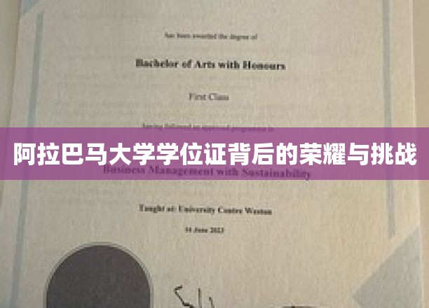 阿拉巴马大学学位证，荣耀之路上的坎坷与辉煌