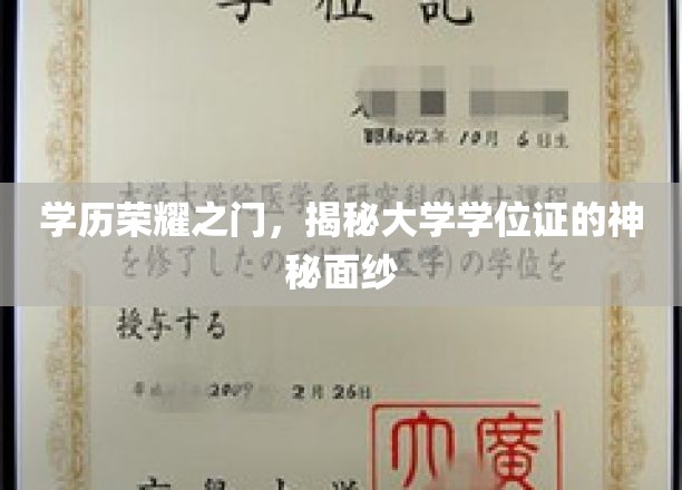 学历之光，一探大学学位证的奥秘与荣耀