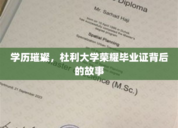 杜利大学荣耀毕业证，揭开学历璀璨背后的励志篇章